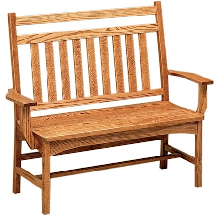 48" Deacon Bench - Wood Seat