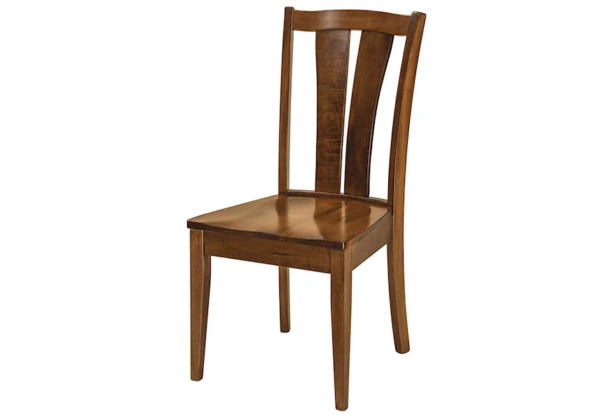 Brawley Side Chair - Wood Seat by F&N Woodworking at Mueller Furniture