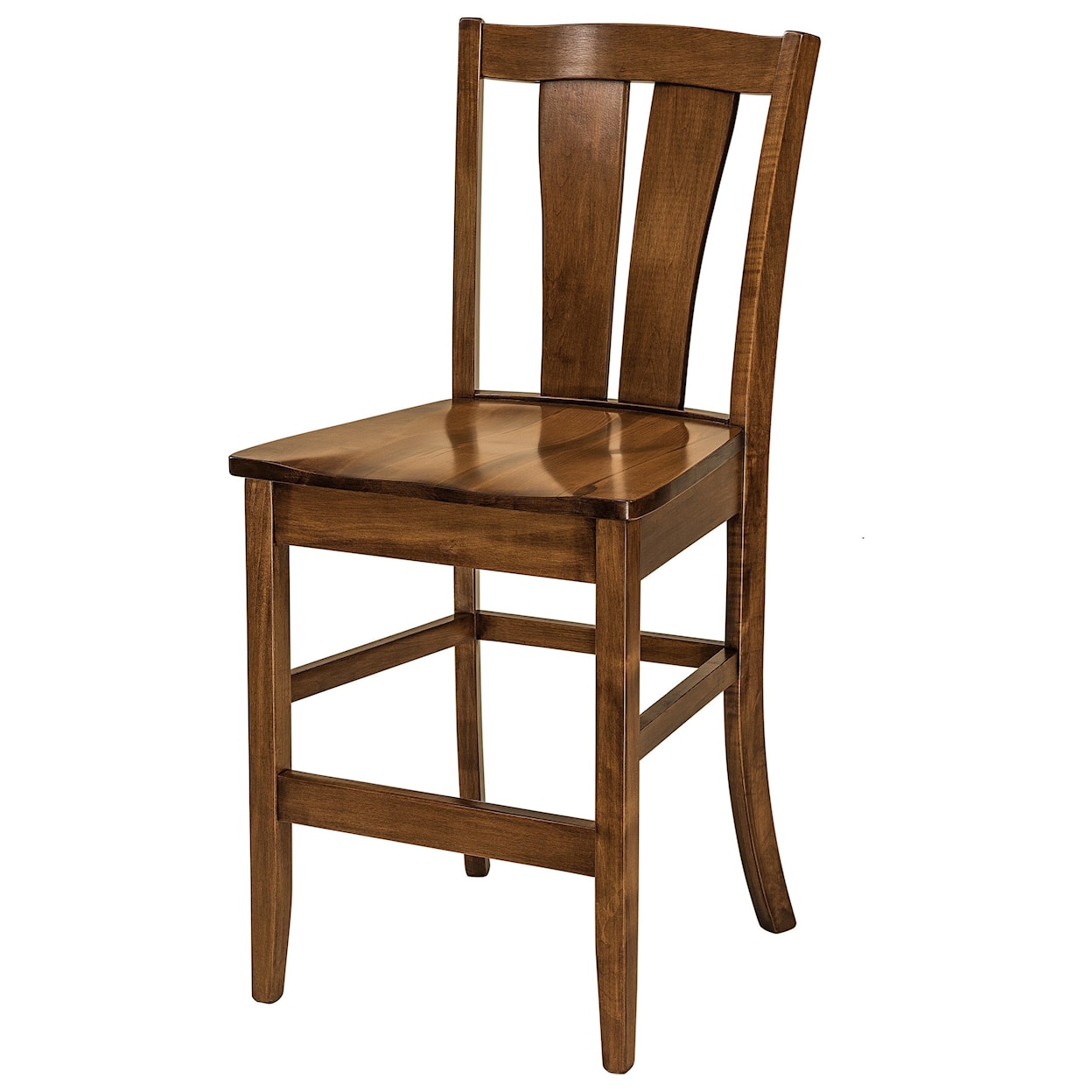 F&N Woodworking Brawley Stationary Bar Stool - Fabric Seat