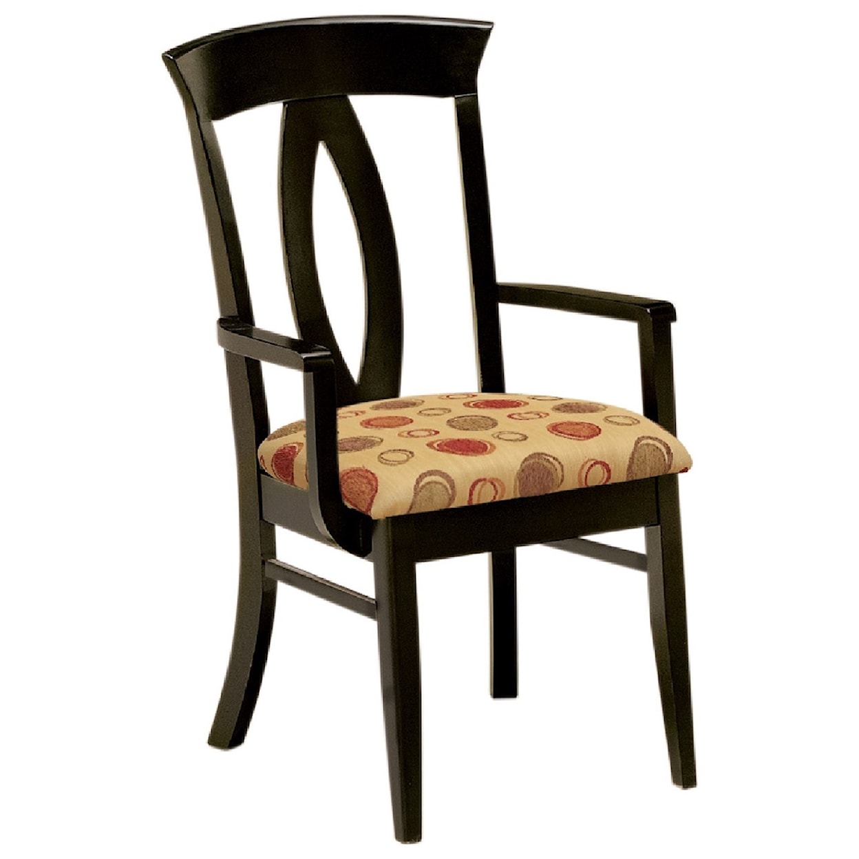 F&N Woodworking Brookfield Arm Chair - Fabric Seat