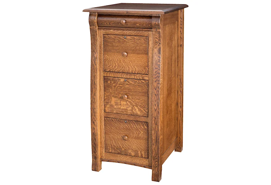 Castlebury Castelbury 3 Drawer File Cabinet by E&I Woodworking at Mueller Furniture