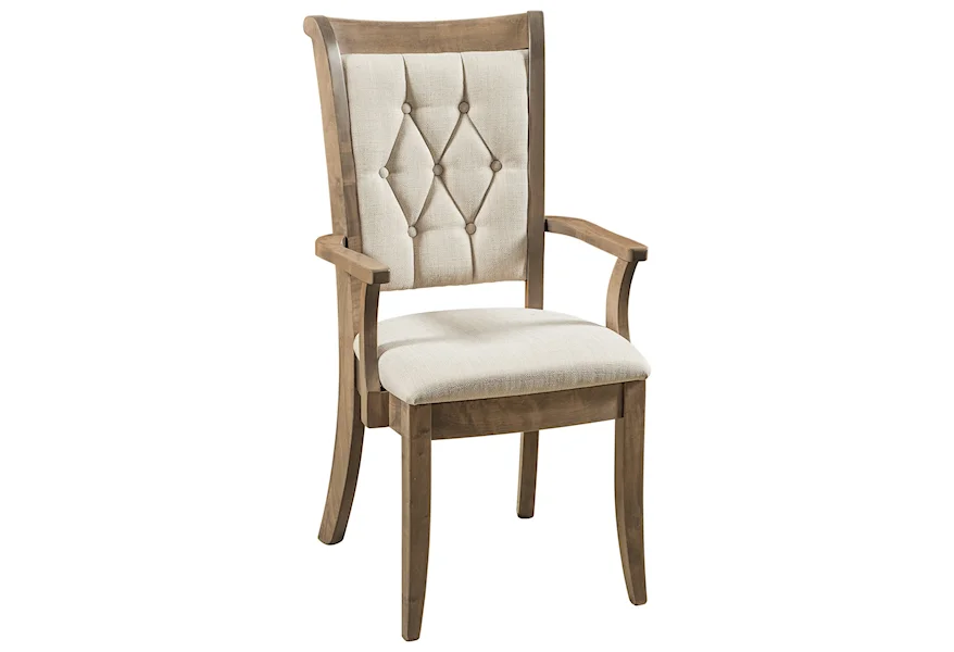 Chelsea Arm Chair - Fabric Seat by F&N Woodworking at Mueller Furniture