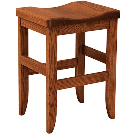 Bar Stool 24" Height - Leather Seat