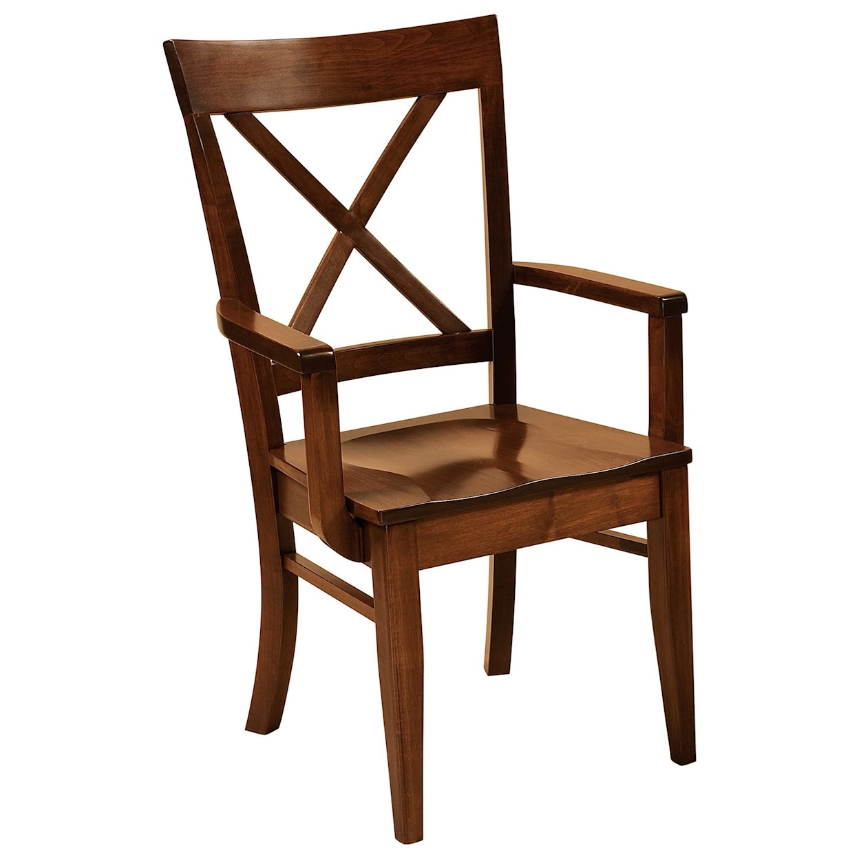 F&N Woodworking Frontier Arm Chair - Leather Seat