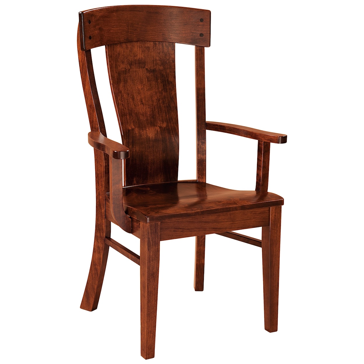 F&N Woodworking Lacombe Arm Chair - Wood Seat