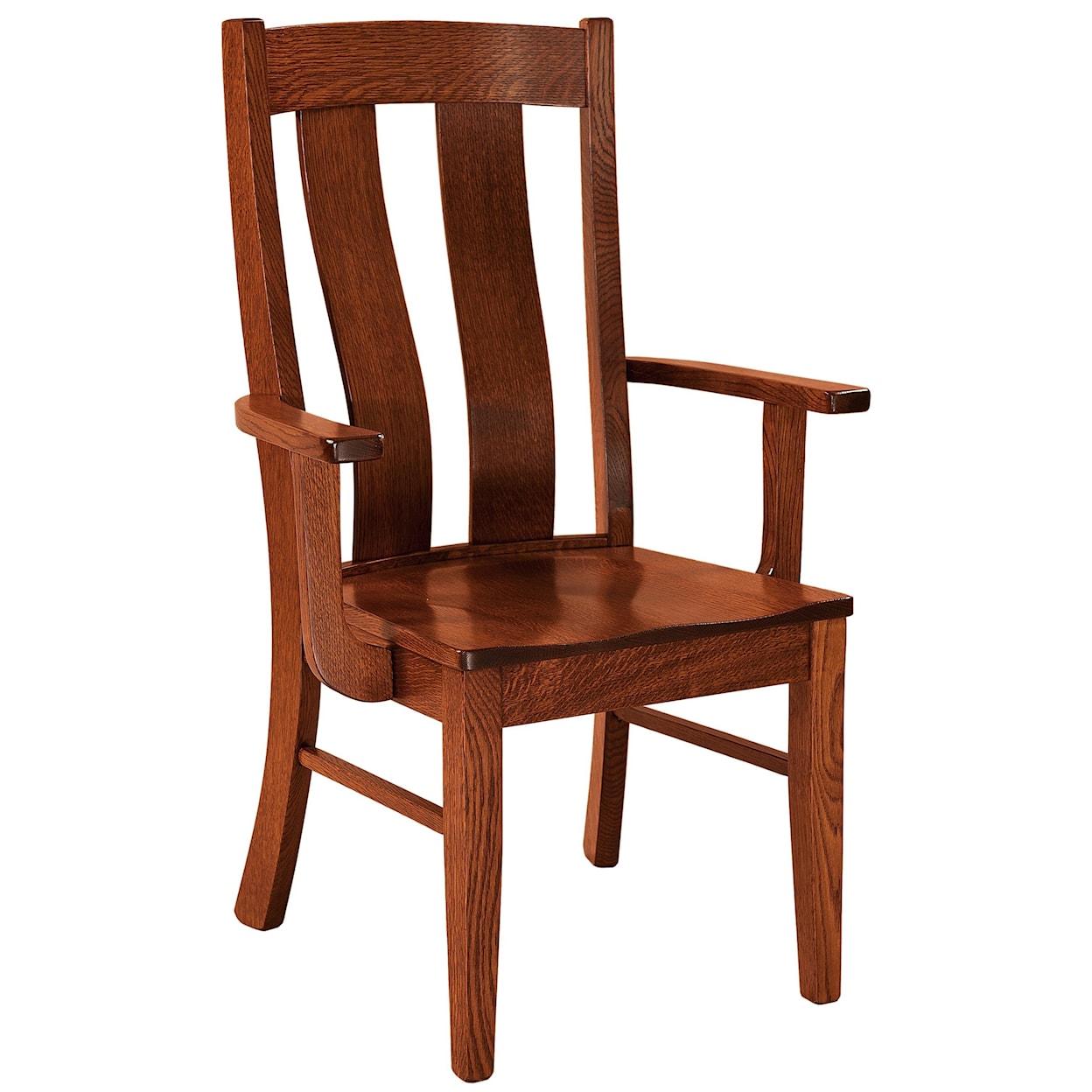 F&N Woodworking Laurie Arm Chair - Wood Seat