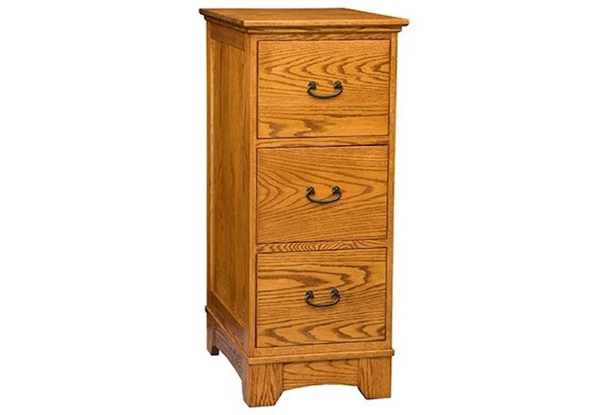Noble Mission Noble Mission 3 Drawer File Cabinet by E&I Woodworking at Mueller Furniture