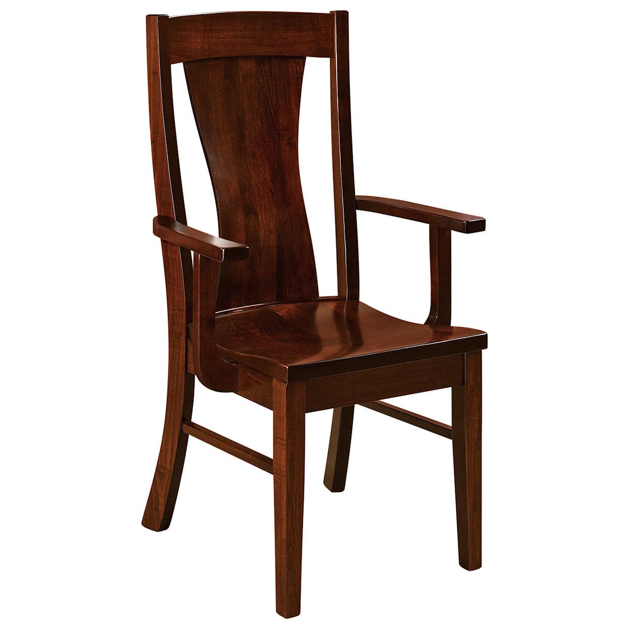 F&N Woodworking Westin Arm Chair - Wood Seat