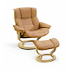 Stressless Mayfair Large Chair & Ottoman with Classic Base