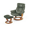 Stressless Mayfair Large Chair & Ottoman with Classic Base