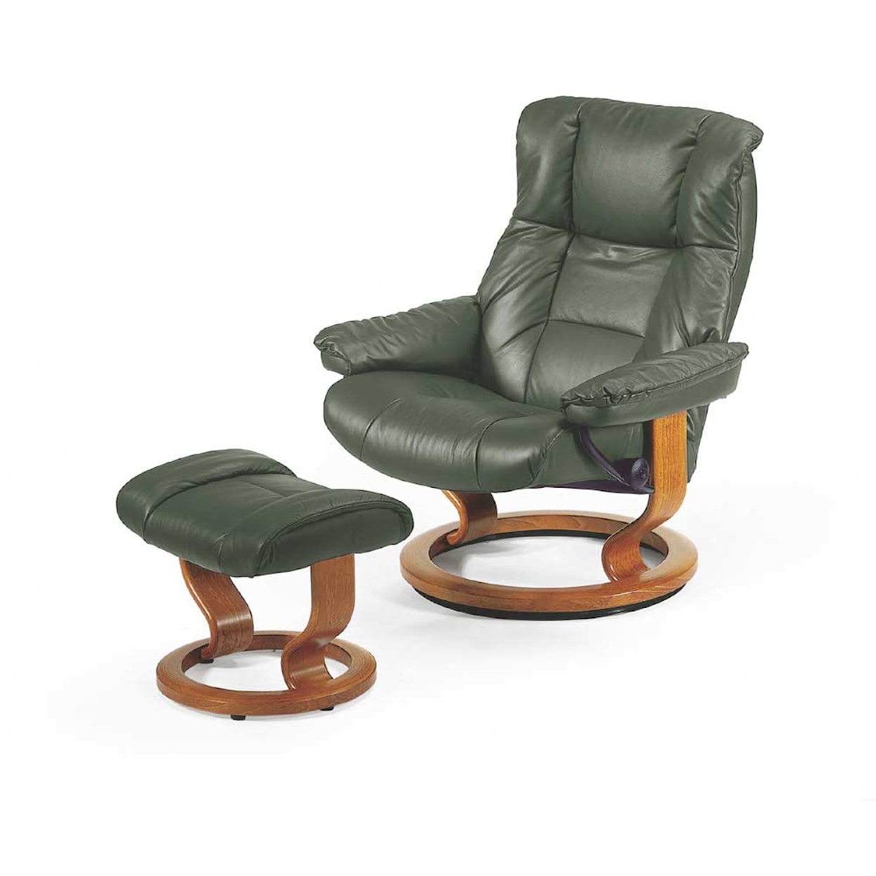 Stressless Mayfair Large Chair & Ottoman with Classic Base