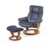 Stressless Mayfair Large Chair & Ottoman with Classic Base