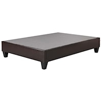 Full Platform Bed in Faux Leather