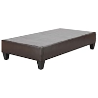 Twin Platform Bed in Faux Leather