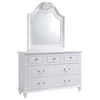 Elements International Alana Dresser & Mirror Set