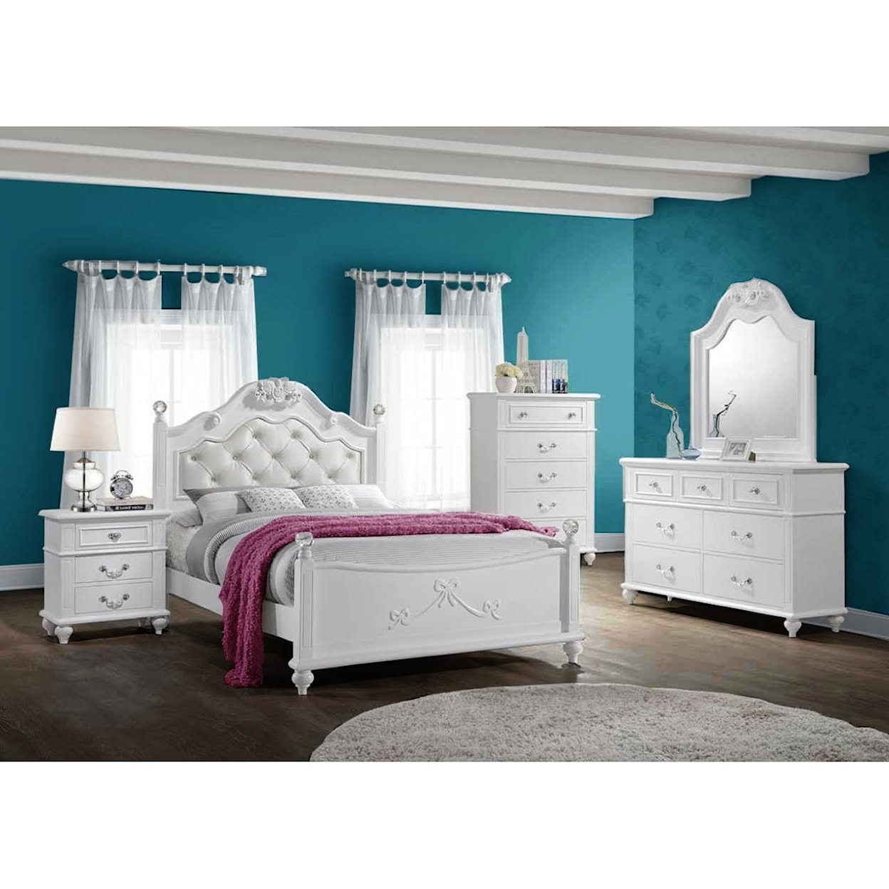 Elements International Alana Full 5-Piece Bedroom Set