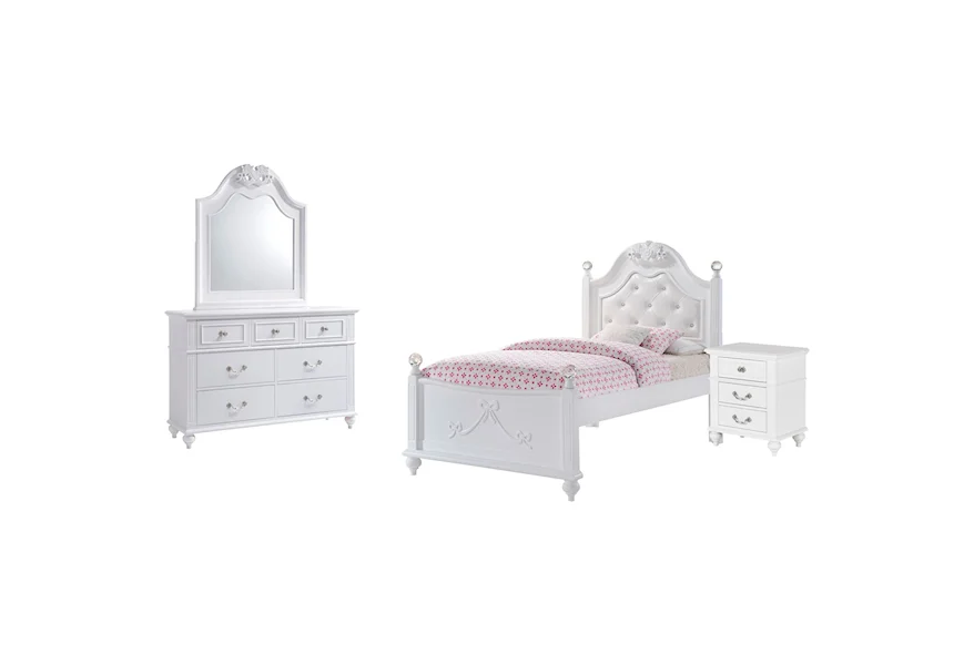 Alana Twin 4-Piece Bedroom Set by Elements International at Dream Home Interiors