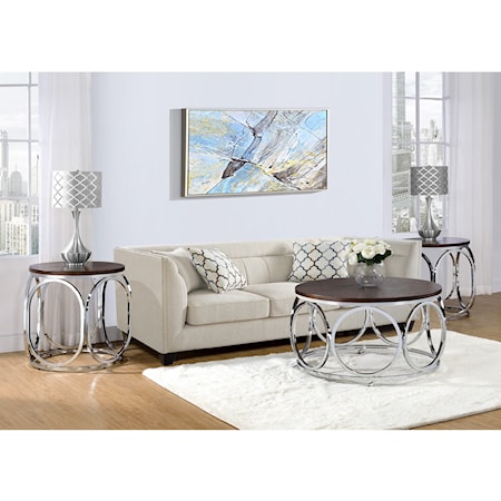 Contemporary 2-Piece Occasional Table Set