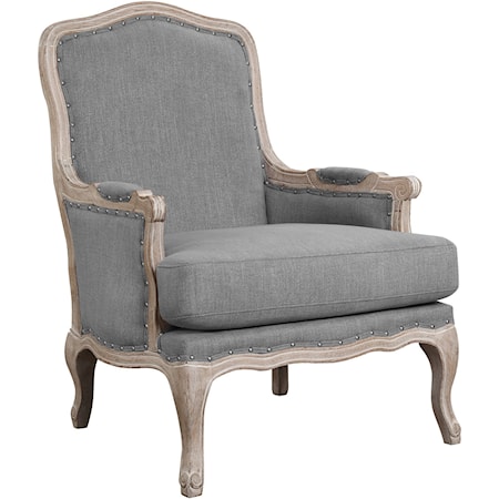 Relaxed Vintage Upholstered Accent Chair