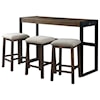 Elements Caesar Multipurpose Counter Height Bar Table Set