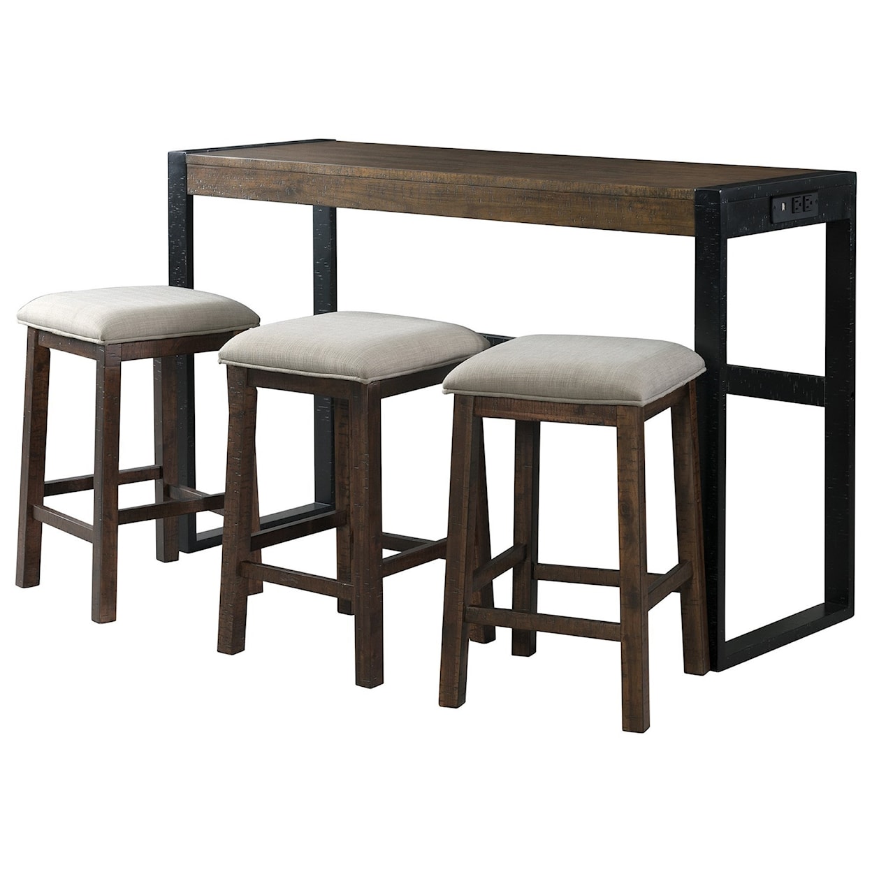 Elements Caesar Multipurpose Counter Height Bar Table Set