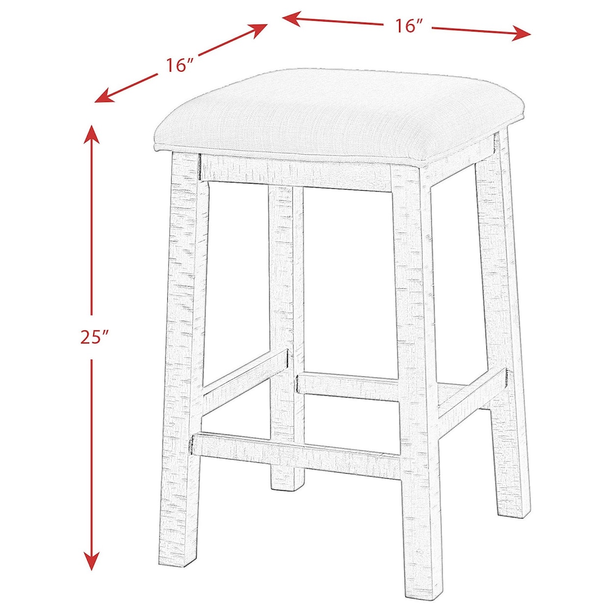 Elements International Caesar Multipurpose Counter Height Bar Table Set