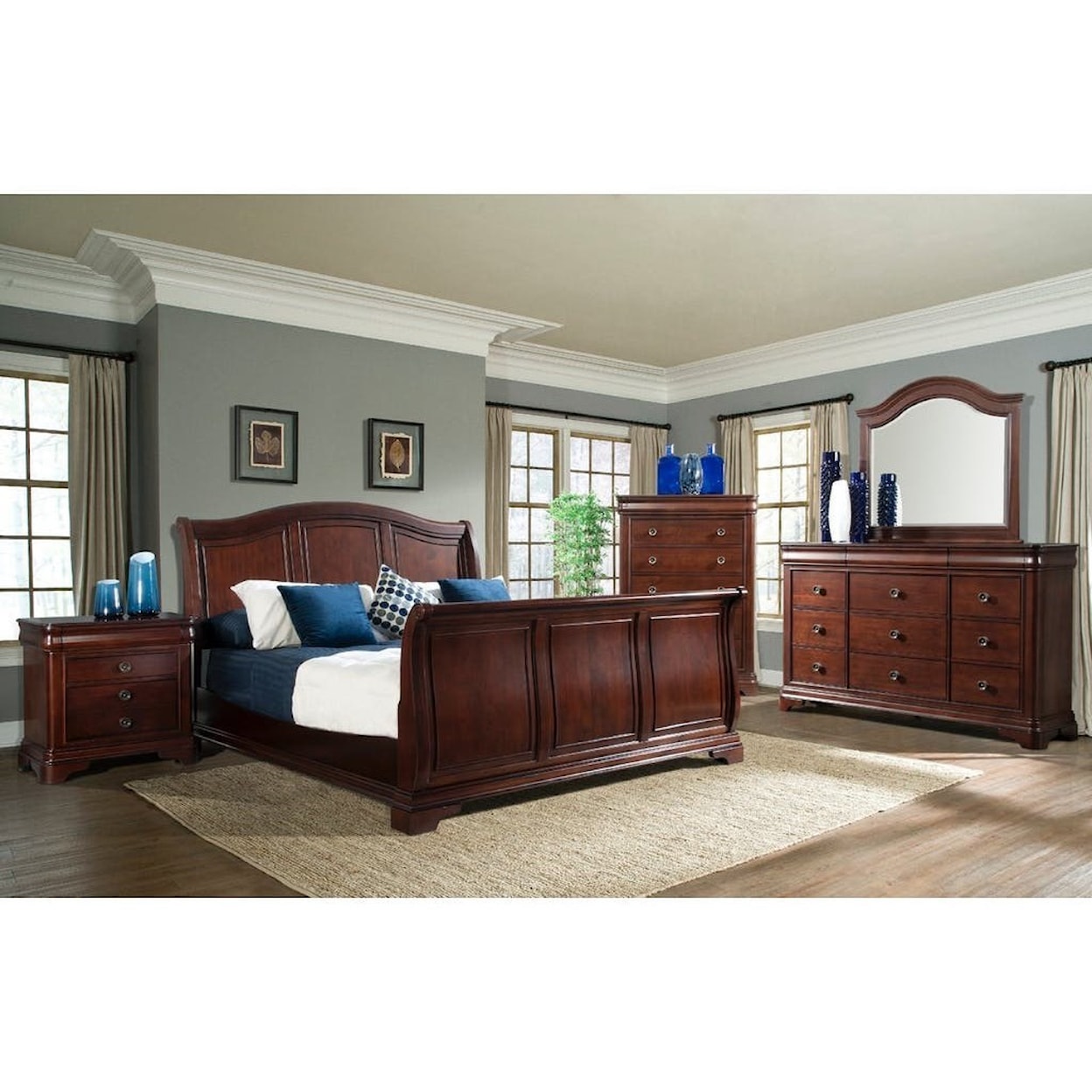 Elements International Cameron Queen Bedroom Group