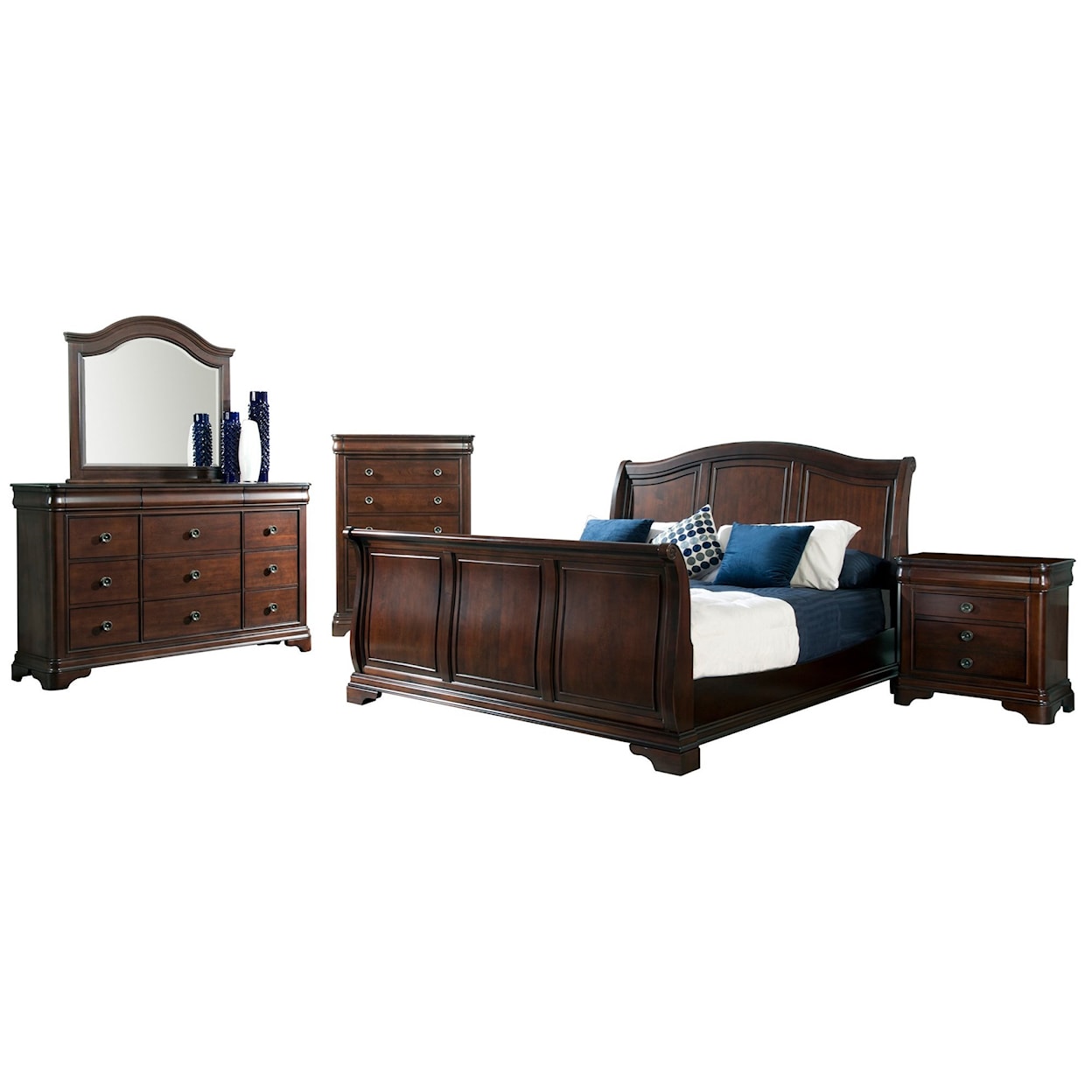 Elements International Cameron Queen Bedroom Group