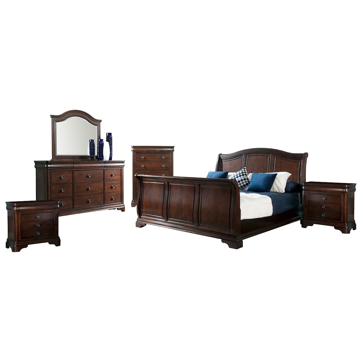 Elements International Cameron Queen Bedroom Group