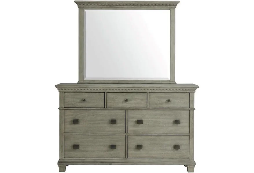 Crawford CW Dresser and Mirror Set by Elements International at Sam's Appliance & Furniture