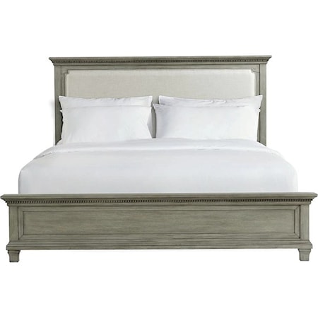 Transitional Queen Panel Bed