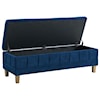 Elements International Crosby Tufted Storage Ottoman