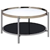 Elements International Edith Round Coffee Table