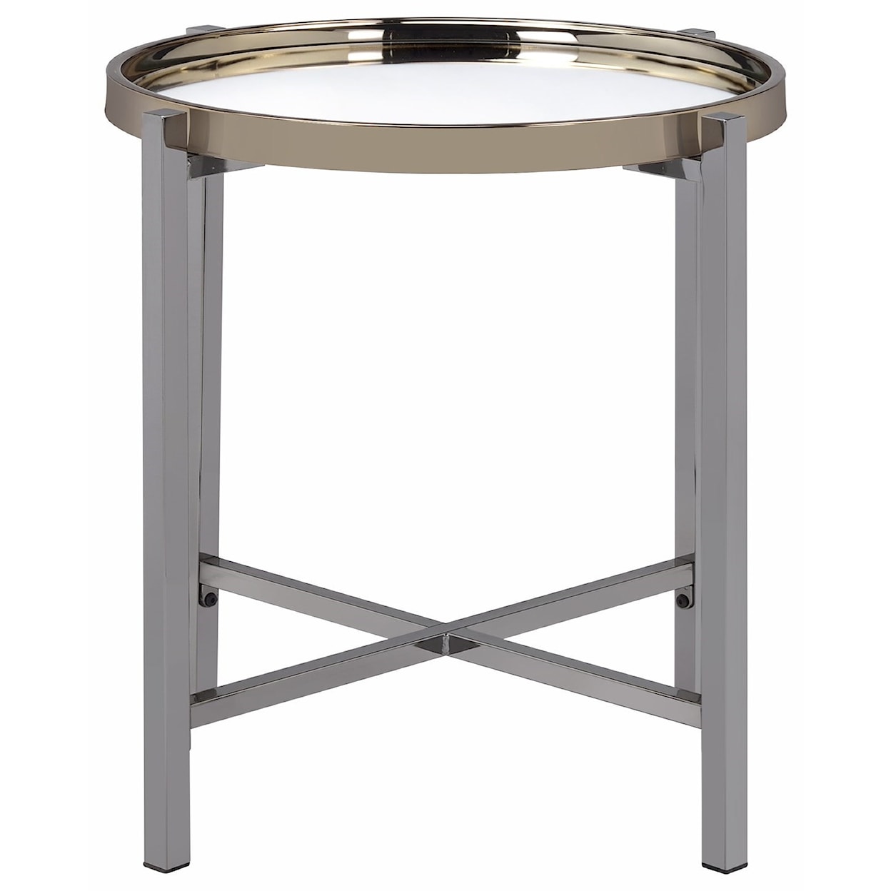 Elements International Edith Round End Table
