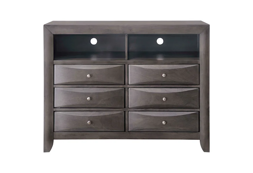 Emily Media Chest by Elements International at Beck's Furniture