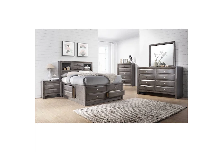 Emily Full Storage Bedroom Group by Elements at Royal Furniture