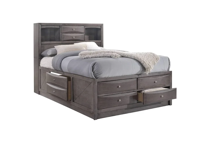 Emily Queen Bed  by Elements International at Beck's Furniture