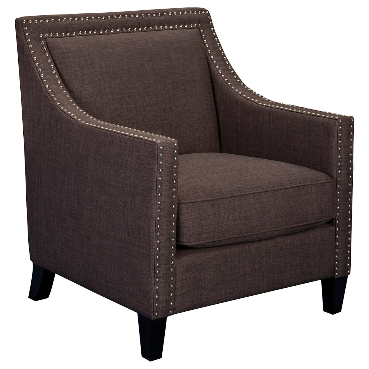 Elements International Erica Chair & Ottoman Set