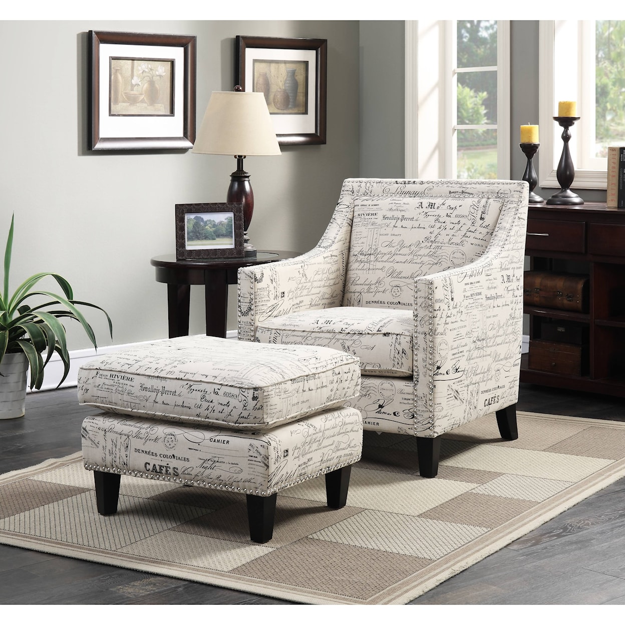 Elements International Erica Accent Chair