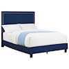 Elements International Erica Upholstered Full Platform Bed