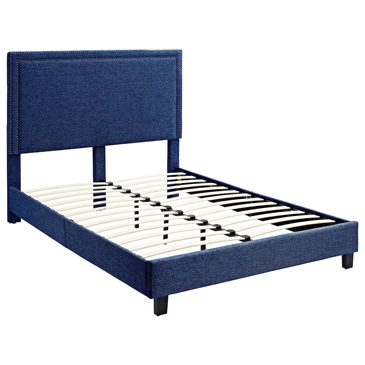 Elements International Erica Upholstered Full Platform Bed