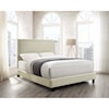 Elements International Erica Upholstered Queen Platform Bed