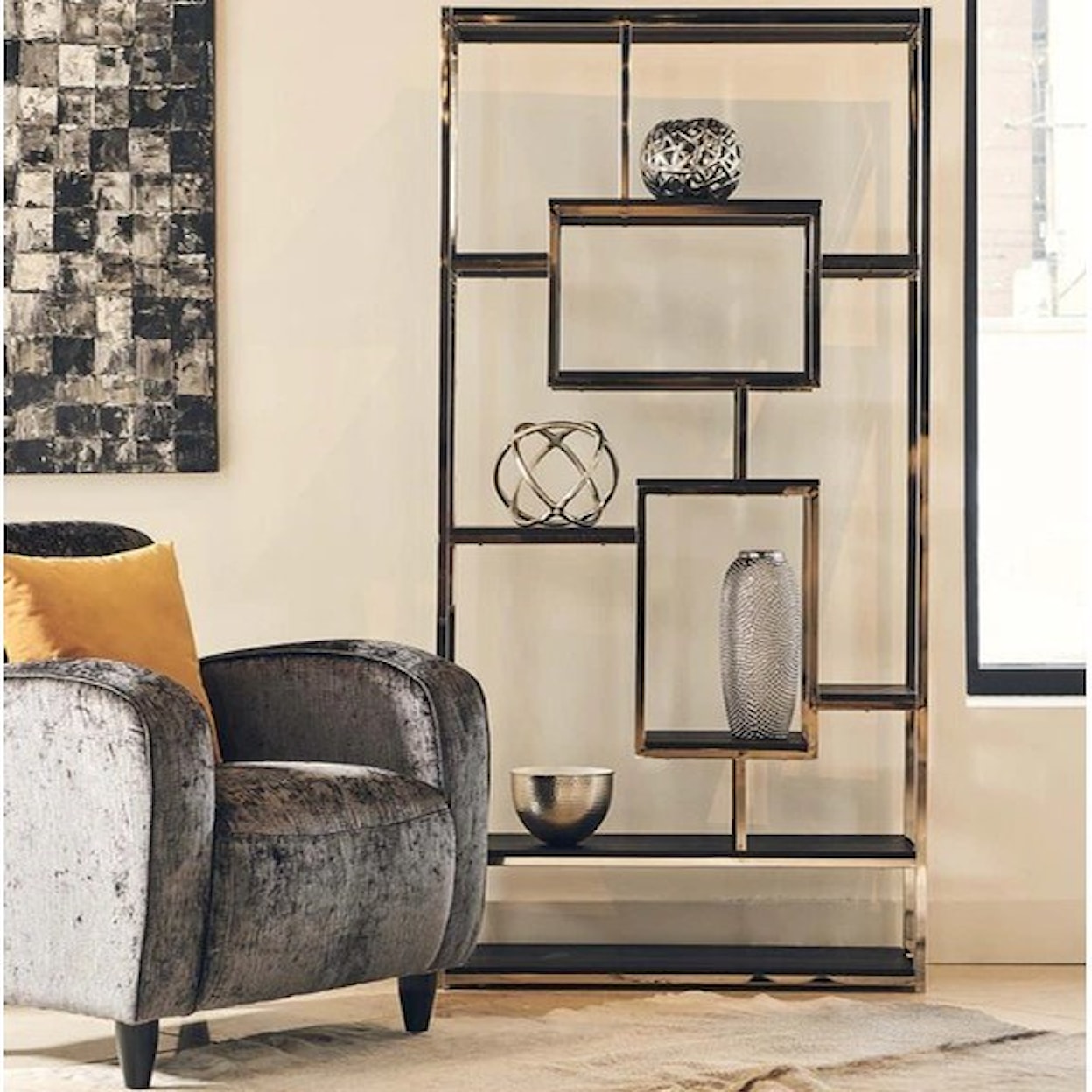 Elements International Ezra Bookcase