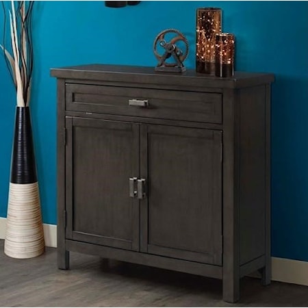 Transitional Accent Chest with 1 Drawer and 2 Shelves