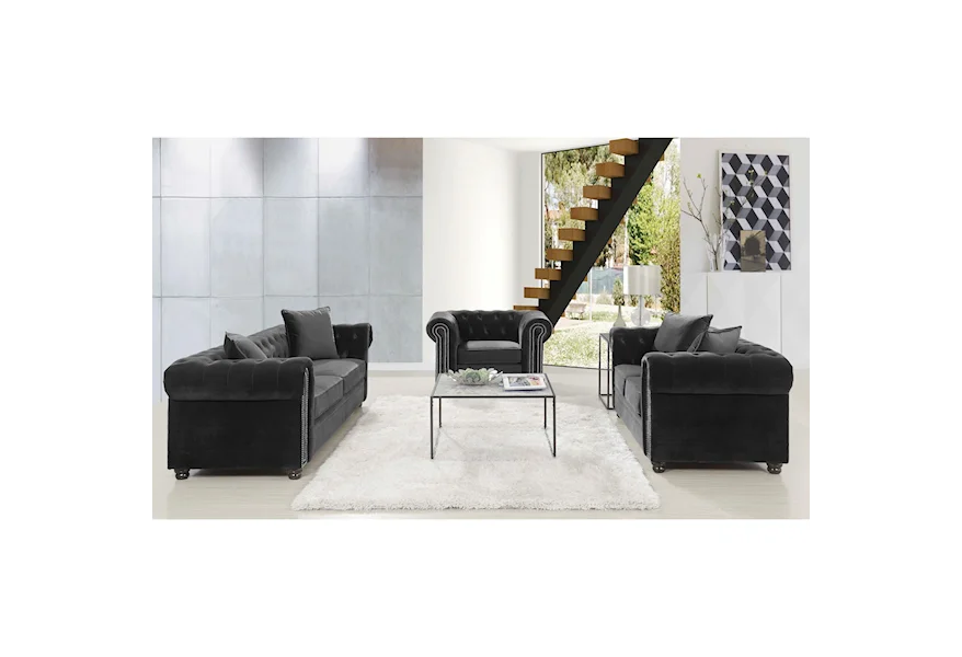 Greenwich 3-Piece Sofa Set by Elements at Royal Furniture
