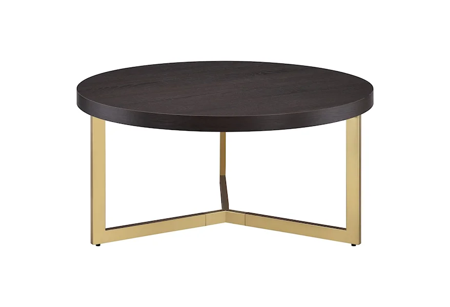 Harper Round Coffee Table by Elements International at Sam Levitz Furniture