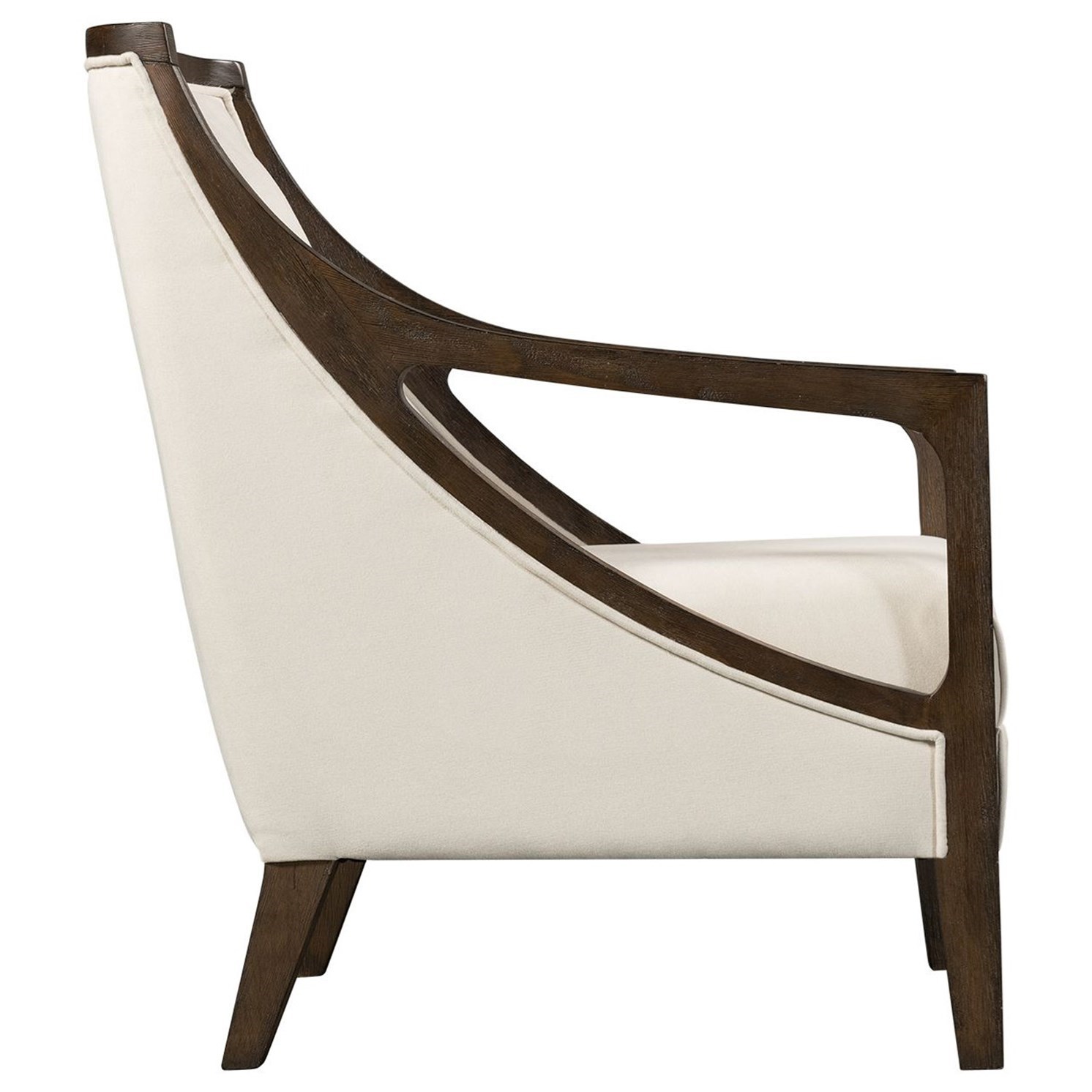 Accent Chair with Brown Frame