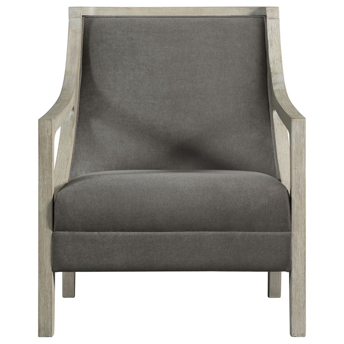 Accent Chair with White Wash Frame