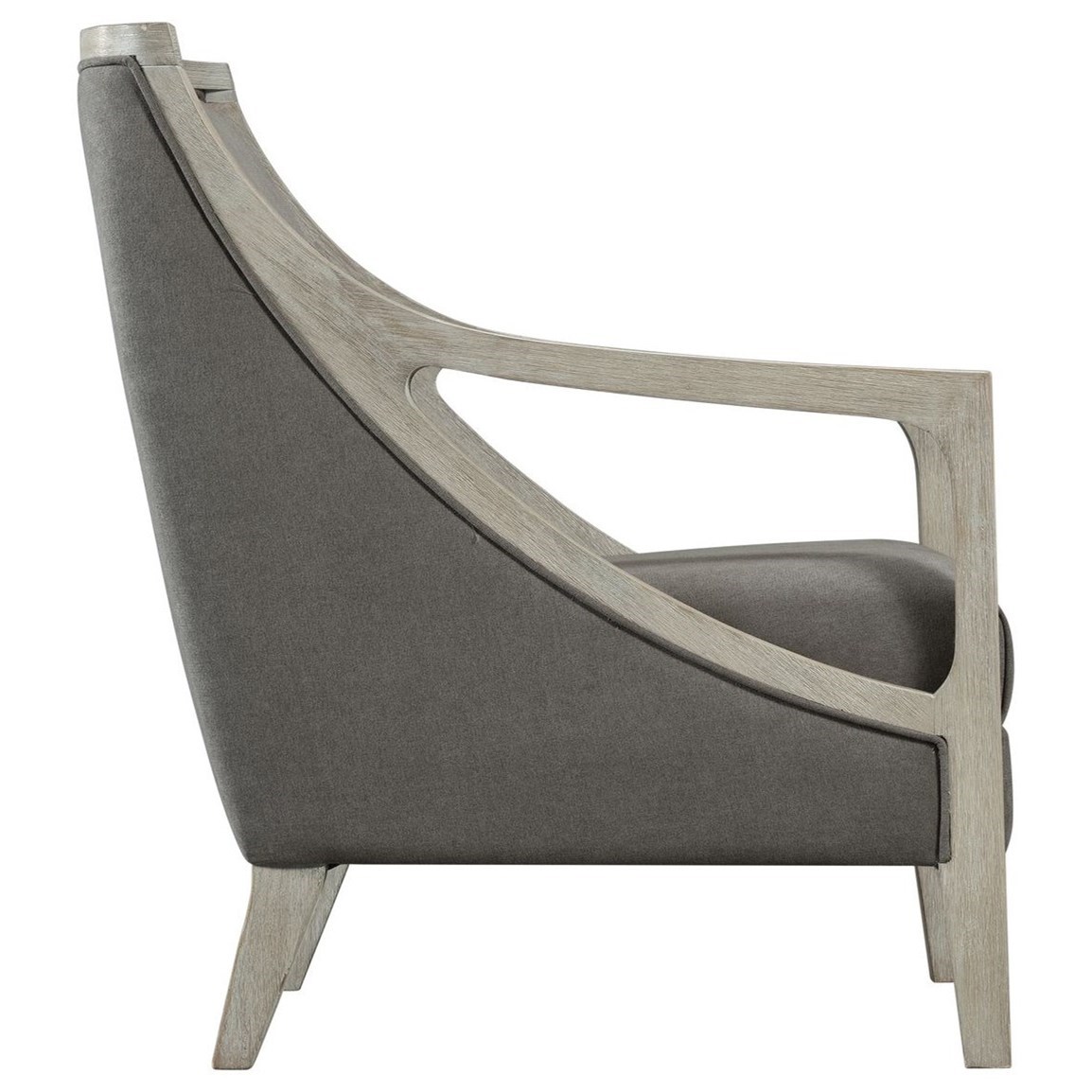 Accent Chair with White Wash Frame