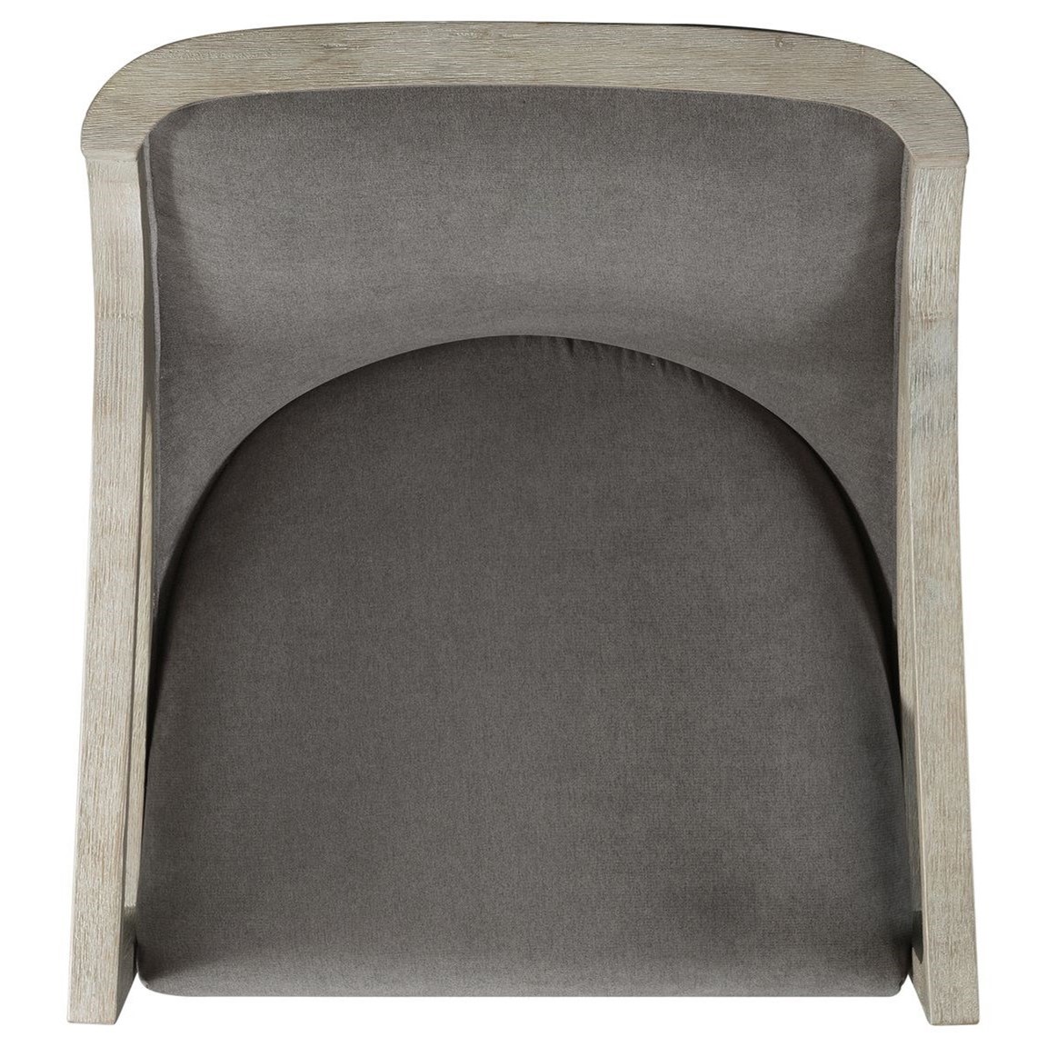 Elements International Hopkins- Accent Chair with White Wash Frame